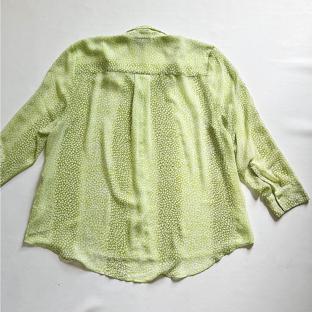 Lane Bryant Sheer Button Down Top - image 4